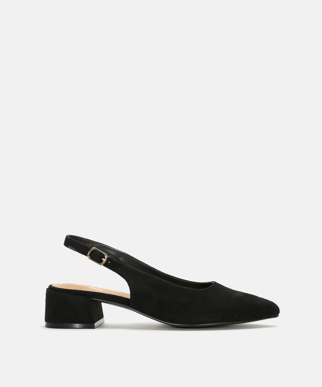 Zapato tac&oacute;n destalonado